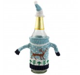 Вязаный свитер для бутылки с оленем